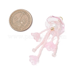 Большие подвески в виде медуз из стеклянных семян&nbsp;PALLOY-MZ01166-03