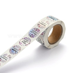 Радужный лазер 1 дюйм спасибо стикер DIY-A006-G08