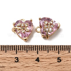 Латунные микро проложить кубического циркония подвески&nbsp;KK-K274-14G