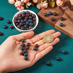 90шт 3 цвета непрозрачные акриловые бусины&nbsp;OACR-TA0002-57