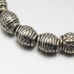 Тибетский стиль барабан сплав шарик нити&nbsp;TIBEB-O007-11-NR