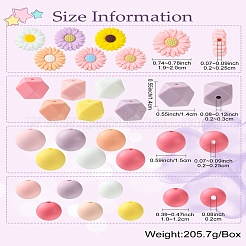 Perles focales en silicone de qualité alimentaire&nbsp;SIL-CJ0002-26