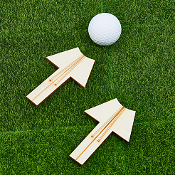 2 шт. деревянные маркеры для мячей для гольфа AJEW-FH0005-41