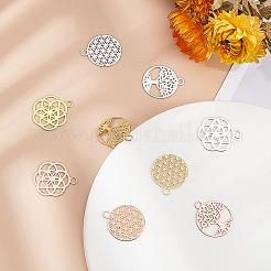Colgantes de latón de estilo 36pcs 9&nbsp;KK-BC0002-27