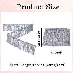 Бахрома с кисточкой из полиэстера DIY-WH0320-56B