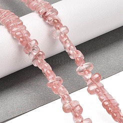 Вишневого кварца стеклянные бусы пряди G-Q167-B20-01