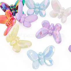 10шт УФ-покрытие непрозрачные акриловые бусины&nbsp;OACR-TA0004-09