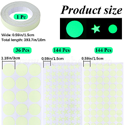 4 Stile leuchtende PVC-Wandaufkleber&nbsp;DIY-GF0010-58