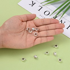 チベット風チャームベイル  保釈ビーズ  鉛フリー及びカドミウムフリー  カップ  アンティークシルバー色  約11.5mm長  8 mm幅  厚さ5.5mm  4.8mm内径  穴：2mm&nbsp;X-LF10439Y