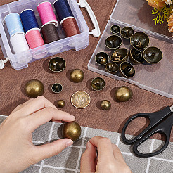 25 шт. 5 стильных пуговицы из сплава с тремя отверстиями на ножке FIND-UN0002-81