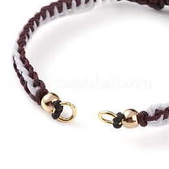 Fabricación de pulsera trenzada de hilo de nailon ajustable&nbsp;AJEW-JB00857-02