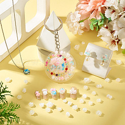 200 Stück Blumen- und Schmetterlings-Cabochons aus Kunstharz&nbsp;CRES-TA0001-89H