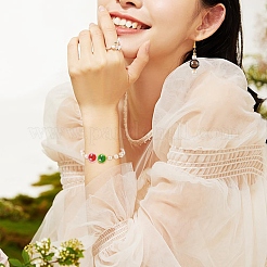 5 шт. разноцветные стеклянные бусины&nbsp;LAMP-YW0004-05A