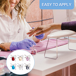 Кабошоны из сплава 24шт 6 цветов&nbsp;MRMJ-TA0001-39