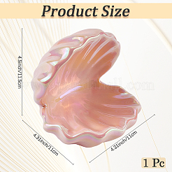 Фарфоровая тарелка для украшений в форме ракушки AJEW-WH20080-08B