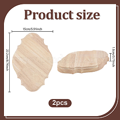 2 pièce de bois non teinté pour la fixation de meubles&nbsp;WOOD-PH0004-10
