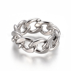 Anlaufgeschützte Unisex-Ringe aus 304er Edelstahl&nbsp;RJEW-L092-03P-17mm
