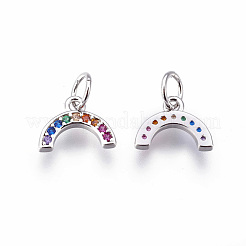 Латунные микро проложить кубического циркония подвески&nbsp;ZIRC-F095-01