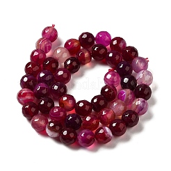 Натуральные полосатые агатовые / полосатые агатовые бусинки G-A246-8mm-13