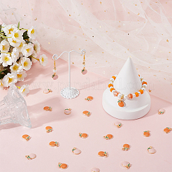 40шт 2 цвета сплава эмалевые подвески ENAM-SC0005-30