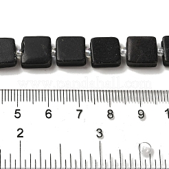 Natürlichen schwarzen Steinperlen Stränge&nbsp;LS-G-L596-A11-01