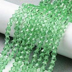 Chapelets de perles en verre transparente  &nbsp;EGLA-A039-T4mm-D24