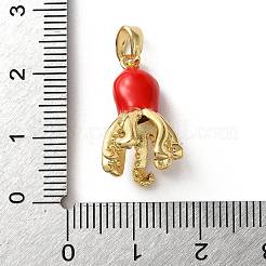 Латунь эмаль подвески&nbsp;LS-KK-P320-01D-G