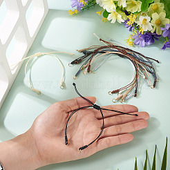 30шт 10 стиля регулируемый вощеный полиэстеровый шнур для изготовления браслета&nbsp;X1-AJEW-TAC00052