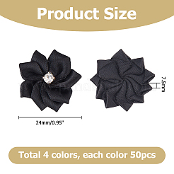 200 Stück 4 Farben Polyester Ornament Zubehör&nbsp;DIY-HS0001-70