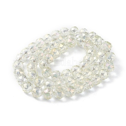 Прозрачные стеклянные бусины гальваническим пряди&nbsp;EGLA-F154-FR03