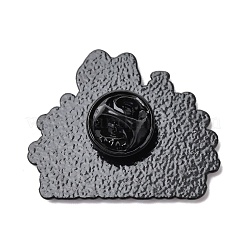 Белый кот с эмалевыми булавками цвета земли&nbsp;LS-JEWB-L024-02EB-02