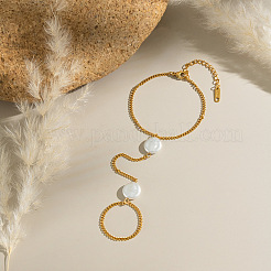 Минималистичные браслеты из нержавеющей стали 304 с кольцами для женщин CK5416