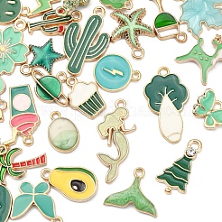 Подвески из сплава эмали 30шт 30 стиля&nbsp;ENAM-YW0002-10