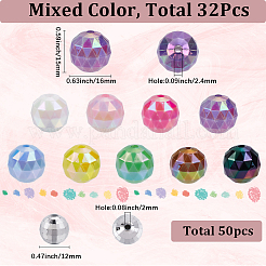 82шт УФ-покрытие непрозрачные акриловые бусины&nbsp;SACR-SC0001-46