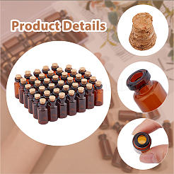 Стеклянная бутылка CON-WH0099-27