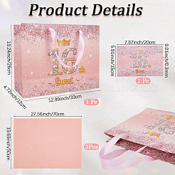 Бумажные пакеты с ручками на шестнадцатилетие&nbsp;CARB-SP0001-02