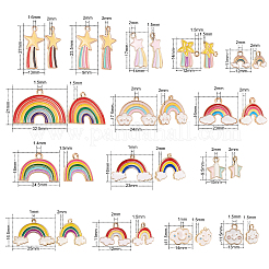 Эмали сплава большие кулоны&nbsp;ENAM-CJ0001-10