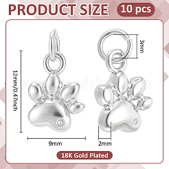 Ciondoli in ottone da 10 pz&nbsp;KK-BC0015-70P