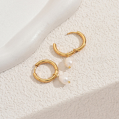 Серьги-кольца из нержавеющей стали в форме капли WK1749