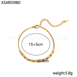 Bracelets à maillons en acier inoxydable 304&nbsp;STAS-OY012-34G