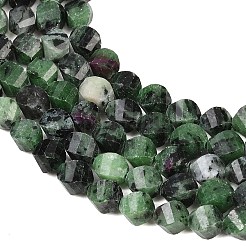 Натуральный рубин в цоизита бусин пряди&nbsp;G-P611-C22-01