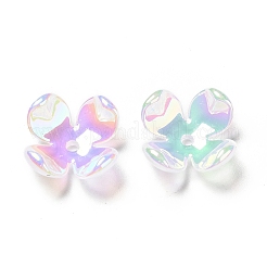 Непрозрачные радужные переливающиеся акриловые колпачки для бусин MACR-C009-11