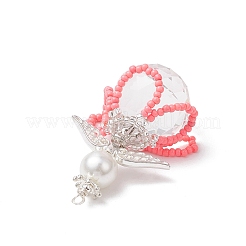 2 шт. подвески из стеклянных бусин 2 стилей PALLOY-MZ00710-04