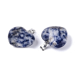 Pendentifs en jaspe tache bleue naturelle&nbsp;G-N362-05P-08