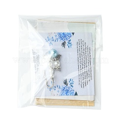 1 broche de ángel de poliéster y aleación de plástico.&nbsp;JEWB-FS0001-10
