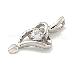 Подвески из нержавеющей стали 304 с кубическим цирконием STAS-C102-03P