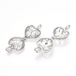 Подвески латуни медальон PALLOY-S094-43P-01