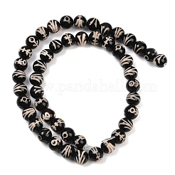 Тибетского стиля DZI бисер нитей&nbsp;G-G328-A07-8mm