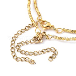 Conjuntos de pulseras con cuentas de corneta de vidrio plateado&nbsp;BJEW-JB05493-02