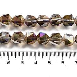 Стеклянные бусины с гальваническим покрытием &nbsp;EGLA-P057-01A-HP04